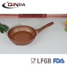 Copper forged aluminum fry pan with 3D ceramic coating reforce nonstick